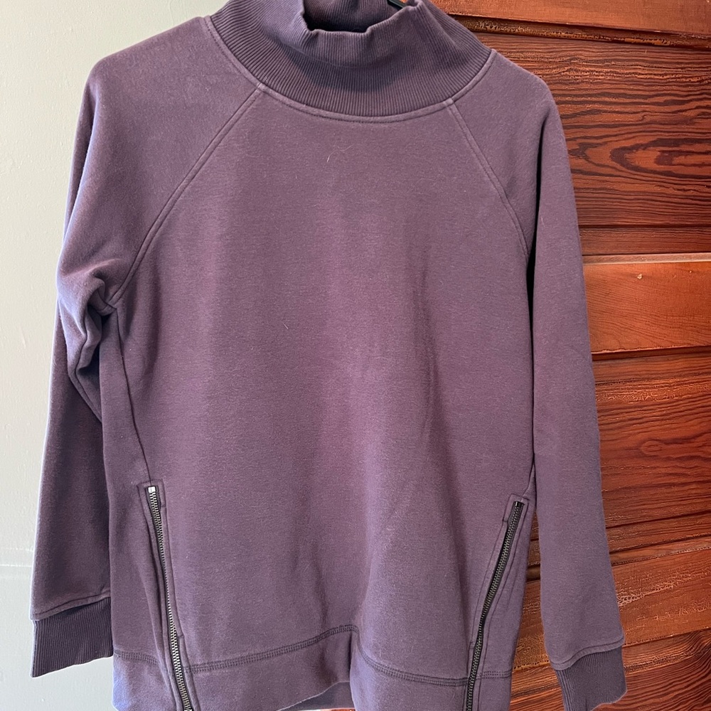 Athleta Purple Turtleneck Sweater